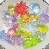 10 Acrylic Cartoon Animal Pendants Charms for Kids Craft
