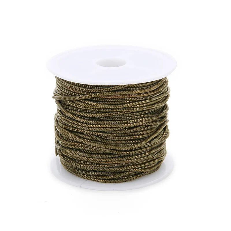 10 Yard Copper Snake Chain Bulk Link Necklace Chain for DIY Jewelry Making