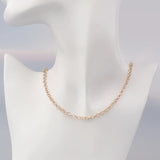 10 Yard Metal Cross O Chain Necklace Silver KC Women Men DIY Jewelry Findings