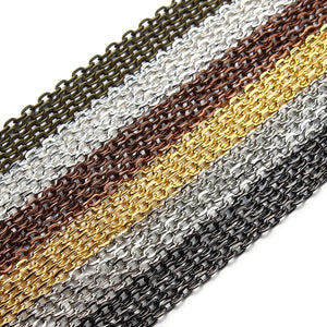 10 Yards Brass Necklace Chains for DIY Jewelry Making F712
