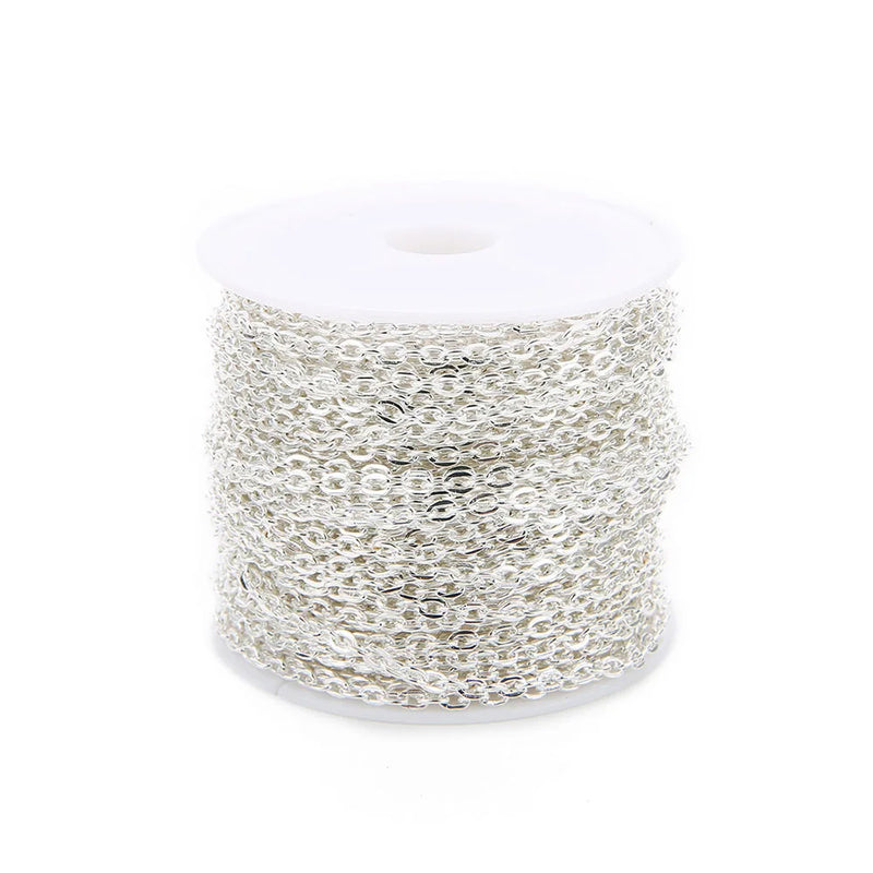 10 Yards Stainless Steel Chain Necklace Bulk Cable for DIY Jewelry Making
