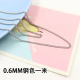316L Stainless Steel Necklace Chains Bulk - DIY Women Men Jewelry Findings