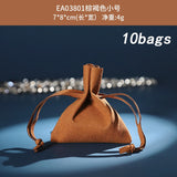 10 Microfiber Drawstring Pouches Jewelry Ring Earring Bag