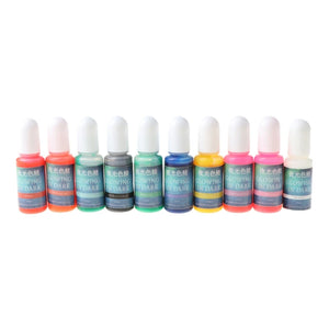 10-color Crystal Epoxy Dye Essence Fluid Ink Luminous Colorant
