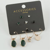 10ct Drop Cabochons Ring Earrings Set