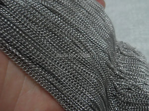 10m Thin 2mm Cowboy Chain Stainless Steel Jewelry Finding Chain