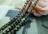 Vintage Bronze Flat Oval Iron Alloy Chains For Jewelry Making