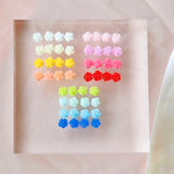 10 Mini Retro Resin Rose Flower Nail Art Patches for DIY Earrings Jewelry