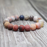 10mm Planet Bracelet Howlite Lapis Stone Beads
