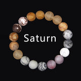 10mm Planet Bracelet Howlite Lapis Stone Beads