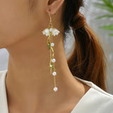 Flower Tassel Earrings Lot of 10 Pairs for Women