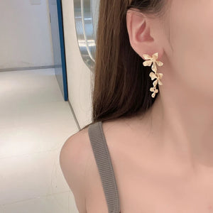 Metal Flower Earrings - Pack of 10 Pairs