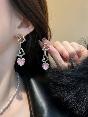 Heart Earring for Women - Set of 10 Pairs