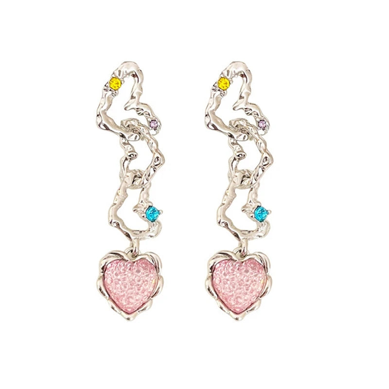 Heart Earring for Women - Set of 10 Pairs