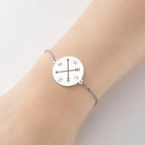 Minimalist Stainless Steel Compass Bracelet x10