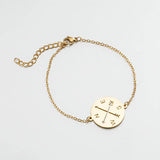Minimalist Stainless Steel Compass Bracelet x10
