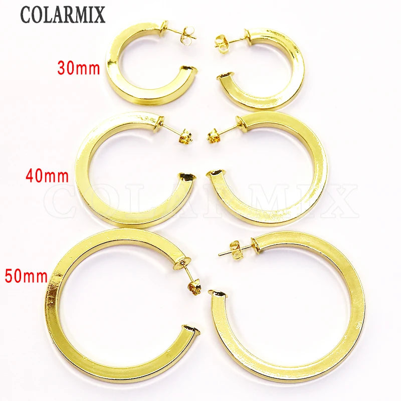 Geomrice Slim Hoop Earrings for Women 58017