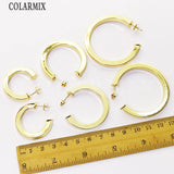 Geomrice Slim Hoop Earrings for Women 58017