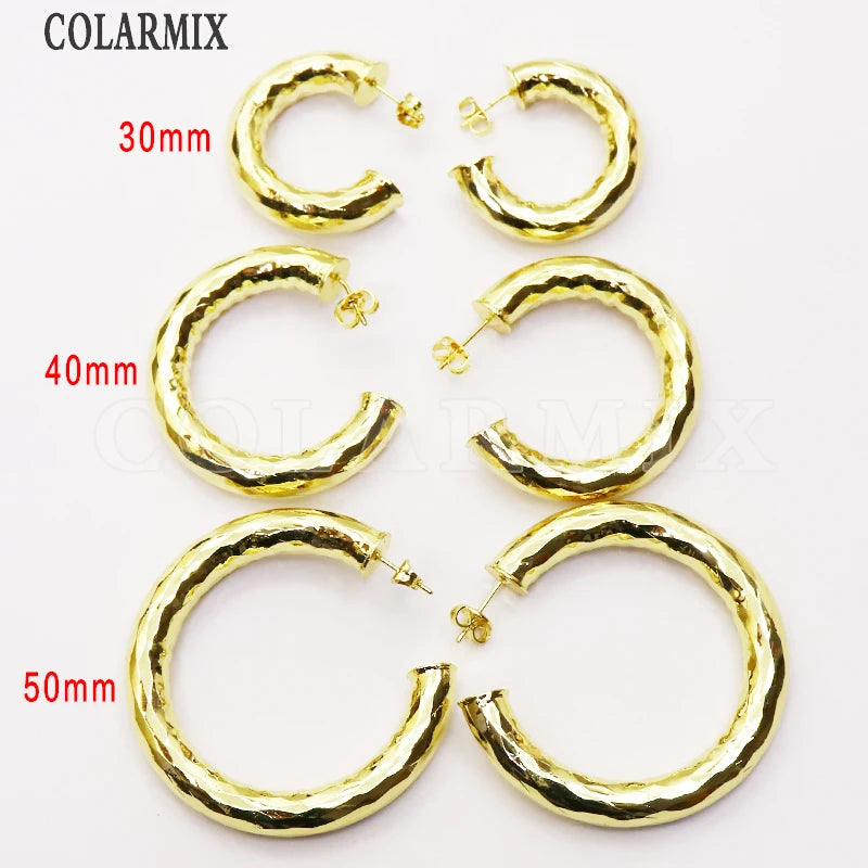 10 Pairs Round Hoop Earrings for Women