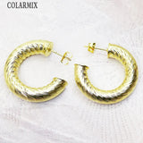 10 Pairs Round Hoop Earrings for Women