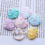 10 pcs Mini Shell Resin Charms for DIY Craft Jewelry Making