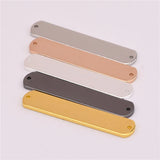 10 pcs 36 * 7mm Copper Sheet Necklace Pendant DIY Supplies