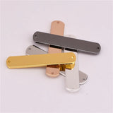 10 pcs 36 * 7mm Copper Sheet Necklace Pendant DIY Supplies