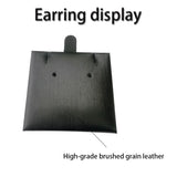 10 pcs Pu Leather Earring Card Holders Necklace Display Stand