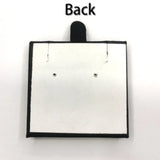 10 pcs Pu Leather Earring Card Holders Necklace Display Stand