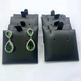 10 pcs Pu Leather Earring Card Holders Necklace Display Stand