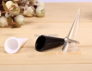 10 pcs Finger Shape Clear-view Ring Display Stand holder rack