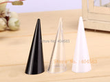 10 pcs Finger Shape Clear-view Ring Display Stand holder rack