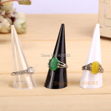 10 pcs Finger Shape Clear-view Ring Display Stand holder rack