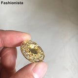 10 pcs Brass Base Setting For 10mm Cabochon, Round Brass Filigree Base Cup
