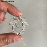 10 pcs Butterfly Pendant Tray 29x32mm DIY Earrings-accessories
