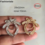 10 pcs Butterfly Pendant Tray 29x32mm DIY Earrings-accessories