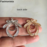 10 pcs Butterfly Pendant Tray 29x32mm DIY Earrings-accessories