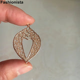 10 pcs Brass Open-Heart Charms 24*34mm Silver Jewelry Making Findings