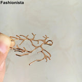 10 pcs Brass Tree Pendant Filigree Tree Charms Silver-color DIY Jewelry