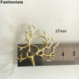 10 pcs Brass Tree Pendant Filigree Tree Charms Silver-color DIY Jewelry