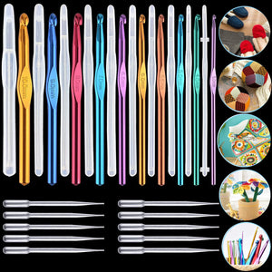 10 pcs Crochet Silicone Molds Resin Hooks Mould Knitting Needles Sewing Craft