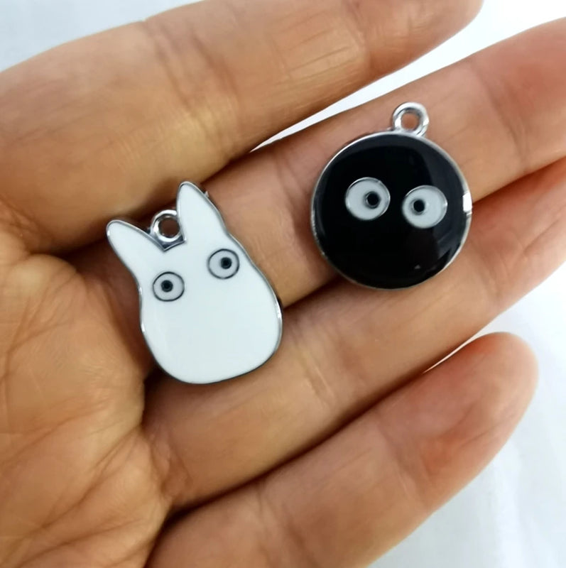 10 pcs Metal Charm Pendants for DIY Jewelry Making