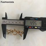 10 pcs Deer Horn Pendant Tray 50x22mm w/ 12x10mm Base Cup for Cabochon