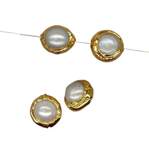 10 pcs Natural Pearl Beads Charms DIY Jewelry Making