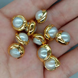 10 pcs Natural Pearl Beads Charms DIY Jewelry Making