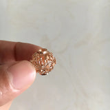 10 pcs Brass Filigree Beads 15x13.6mm Europe Beads For Jewelry Making - AB