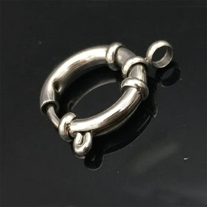 10 pcs Stainless Steel Spring Ring Clasps Silver Necklace Bracelet DIY