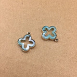 10 pcs Alloy Flower Geometric Pendant DIY Earring Keyring Jewelry Accessory