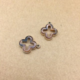 10 pcs Alloy Flower Geometric Pendant DIY Earring Keyring Jewelry Accessory