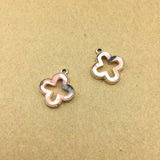 10 pcs Alloy Flower Geometric Pendant DIY Earring Keyring Jewelry Accessory